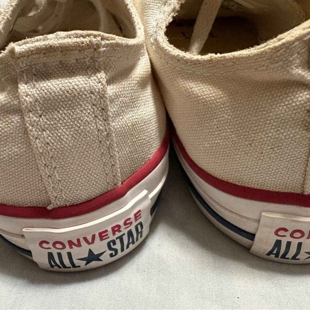 Converse Cream Canvas Sneakers
